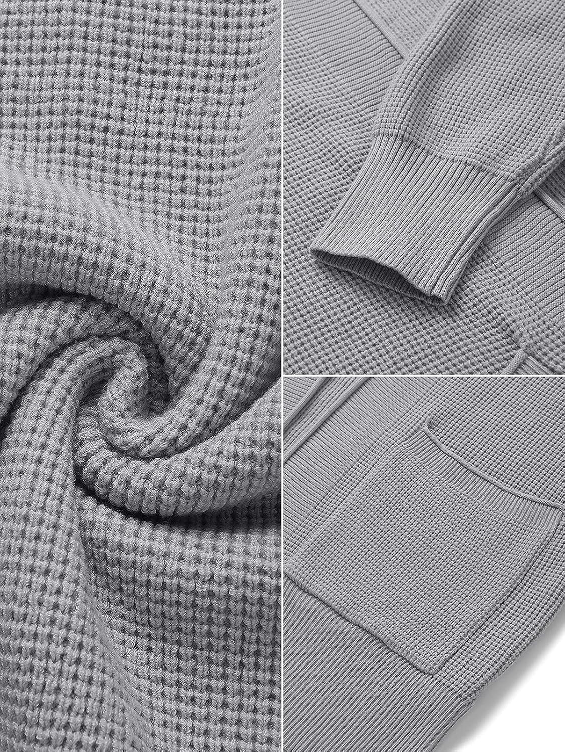 image:imageMEROKEETY Womens Fall Winter Lightweight Cardigans SweaterMidgrey