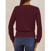 MEROKEETY 2026 Fall V Neck Wrap Sweaters for Women Knit Tops(Burgundy)
