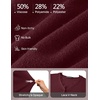 MEROKEETY Women’s Fall Lace V Neck Button Up Cardigan Sweaters Trendy Work(Burgundy)