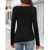 MEROKEETY Womens Fall Sweaters Trendy 2026 Tie Front Cinched Waist Tops(Black)