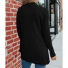 MEROKEETY Women’s Fall Winter Lightweight Cardigans Sweater(Black)