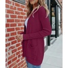 MEROKEETY Women’s Fall Winter Lightweight Cardigans Sweater(Burgundy)