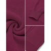 MEROKEETY Women’s Fall Winter Lightweight Cardigans Sweater(Burgundy)