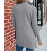MEROKEETY Women’s Fall Winter Lightweight Cardigans Sweater(Midgrey)