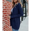 MEROKEETY Women’s Fall Winter Lightweight Cardigans Sweater(Navy)