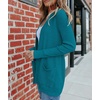 MEROKEETY Women’s Fall Winter Lightweight Cardigans Sweater(Teal)