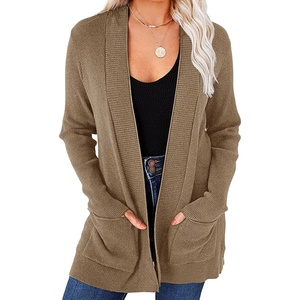 MEROKEETY Women’s Fall Winter Lightweight Cardigans Sweater(Khaki)
