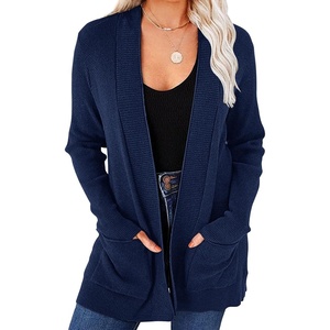 MEROKEETY Women’s Fall Winter Lightweight Cardigans Sweater(Navy)