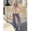 MEROKEETY Women’s Long Sleeve Tie Front Fall Cardigan Chunky Knit Sweaters(Oatmeal)