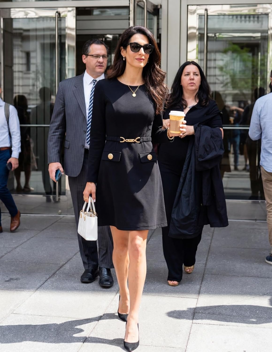 image:imageMEROKEETY Womens Fall Business Casual Work Office Long Sleeve Mini DressBlack