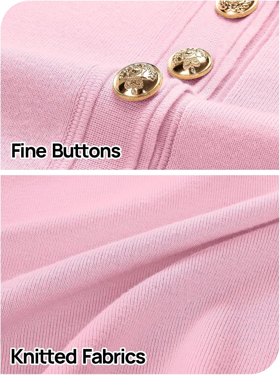 image:imageMEROKEETY Womens Summer Short Sleeve Bodycon Sweater Mini DressLight Pink
