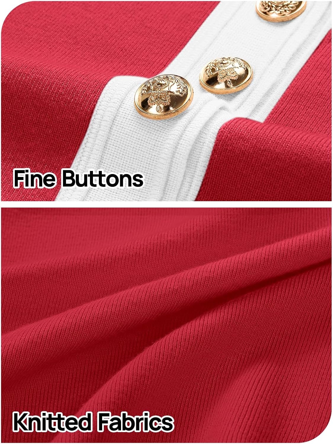 image:imageMEROKEETY Womens Summer Short Sleeve Bodycon Sweater Mini DressRed
