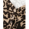 MEROKEETY Womens 2026 Summer Short Sleeve Tops Casual T Shirts(Leopard)