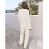 MEROKEETY Women’s Fall Fleece 2 Piece Outfits Pajama Lounge Sets(Beige)
