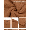 MEROKEETY Women’s Fall Fleece 2 Piece Outfits Pajama Lounge Sets(Brown)