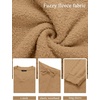 MEROKEETY Women’s Fall Fleece 2 Piece Outfits Pajama Lounge Sets(Camel)