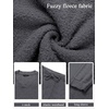 MEROKEETY Women’s Fall Fleece 2 Piece Outfits Pajama Lounge Sets(Darkgrey)