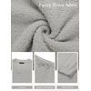 MEROKEETY Women’s Fall Fleece 2 Piece Outfits Pajama Lounge Sets(Lightgrey)