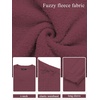 MEROKEETY Women’s Fall Fleece 2 Piece Outfits Pajama Lounge Sets(Marron)