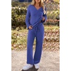 MEROKEETY Women’s Fall Fleece 2 Piece Outfits Pajama Lounge Sets(Royal)