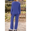 MEROKEETY Women’s Fall Fleece 2 Piece Outfits Pajama Lounge Sets(Royal)