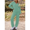 MEROKEETY Women’s Fall Fleece 2 Piece Outfits Pajama Lounge Sets(Sage)