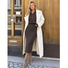 MEROKEETY Women’s Fall Long Sleeve Bodycon Midi Sweater Dress(Coffee)
