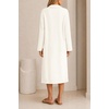 MEROKEETY Women’s Fall Long Sleeve Midi Sweater Dress V Neck Knit Dresses(White)