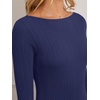 MEROKEETY Women’s Fall Winter Long Sleeve Bodycon Maxi Sweater Dress(Navy)