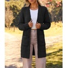 MEROKEETY Womens Fuzzy Chunky Oversized Cardigan Sweaters 2026 Fall Outfits(Bat Black)