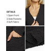 MEROKEETY Womens Fuzzy Chunky Oversized Cardigan Sweaters 2026 Fall Outfits(Bat Black)