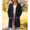 MEROKEETY Womens Fuzzy Chunky Oversized Cardigan Sweaters 2026 Fall Outfits(Bat Black)