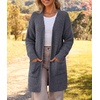 MEROKEETY Womens Fuzzy Chunky Oversized Cardigan Sweaters 2026 Fall Outfits(Charcoal)