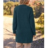 MEROKEETY Womens Fuzzy Chunky Oversized Cardigan Sweaters 2026 Fall Outfits(Hunter Green)