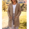 MEROKEETY Womens Fuzzy Chunky Oversized Cardigan Sweaters 2026 Fall Outfits(Mocha)