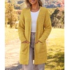 MEROKEETY Womens Fuzzy Chunky Oversized Cardigan Sweaters 2026 Fall Outfits(Mustard)