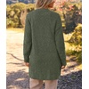MEROKEETY Womens Fuzzy Chunky Oversized Cardigan Sweaters 2026 Fall Outfits(Olive)