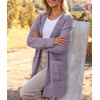 MEROKEETY Womens Fuzzy Chunky Oversized Cardigan Sweaters 2026 Fall Outfits(Taro)