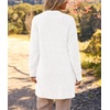 MEROKEETY Womens Fuzzy Chunky Oversized Cardigan Sweaters 2026 Fall Outfits(White)