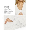 MEROKEETY Womens Fuzzy Chunky Oversized Cardigan Sweaters 2026 Fall Outfits(White)