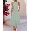 MEROKEETY Women’s Semi Formal Cocktail Wedding Guest A Line Maxi Dresses(Sage)