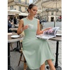 MEROKEETY Women’s Semi Formal Cocktail Wedding Guest A Line Maxi Dresses(Sage)