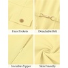 MEROKEETY Women’s Summer Business Casual Work Office Mini Dress(Yellow)
