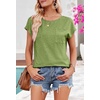 MEROKEETY Womens Summer Cap Sleeve Tops Business Dressy T Shirts 2026(Avocadogreen)