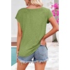 MEROKEETY Womens Summer Cap Sleeve Tops Business Dressy T Shirts 2026(Avocadogreen)