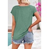 MEROKEETY Womens Summer Cap Sleeve Tops Business Dressy T Shirts 2026(Green)
