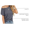 MEROKEETY Womens Summer Cap Sleeve Tops Business Dressy T Shirts 2026(Grey)