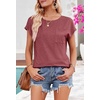 MEROKEETY Womens Summer Cap Sleeve Tops Business Dressy T Shirts 2026(Watermelon)