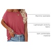 MEROKEETY Womens Summer Cap Sleeve Tops Business Dressy T Shirts 2026(Watermelon)
