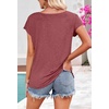 MEROKEETY Womens Summer Cap Sleeve Tops Business Dressy T Shirts 2026(Watermelon)